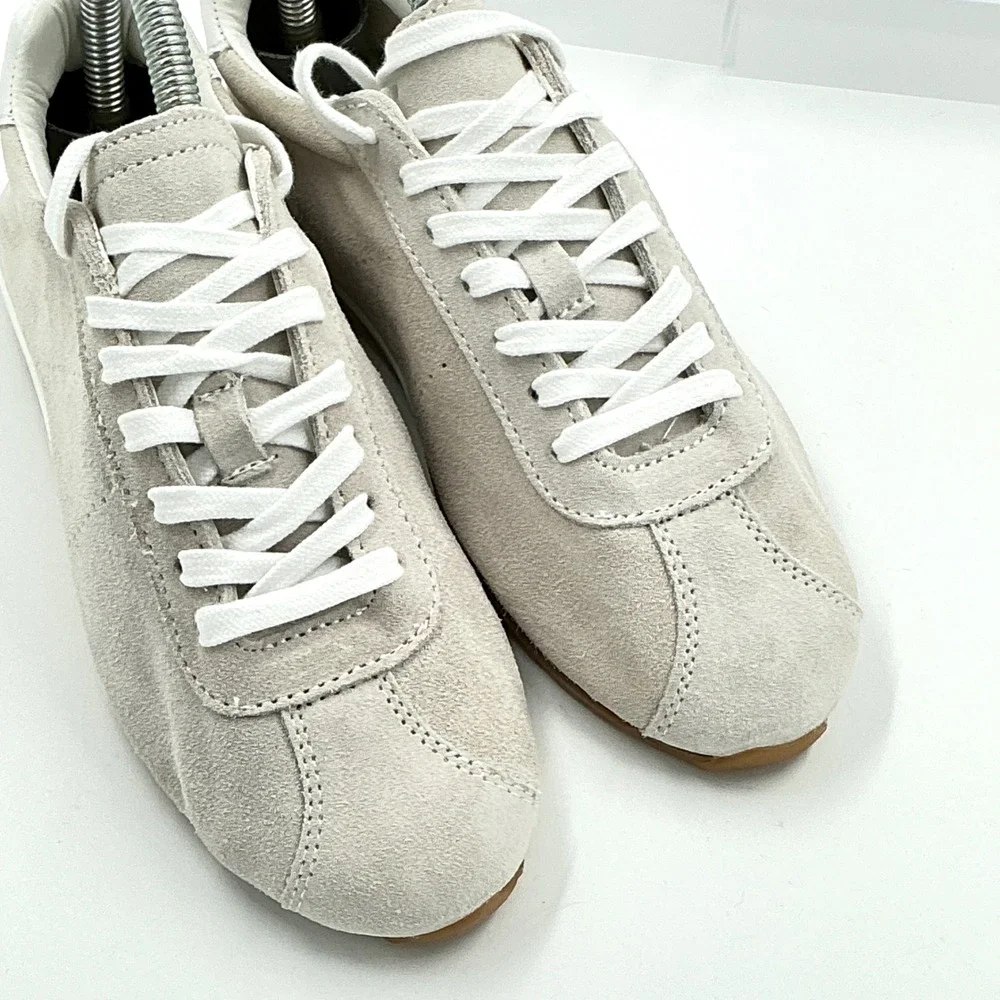 Dolce Vita Size 7 Sneaker Gray Suede Low Top Shoes NEW Serina $140